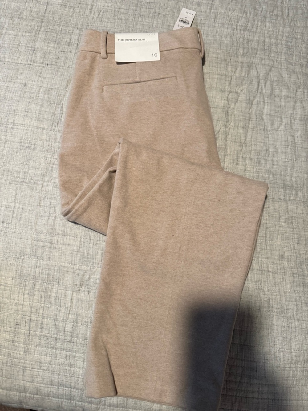 LOFT Women’s Riviera Slim Pants in Light Taupe